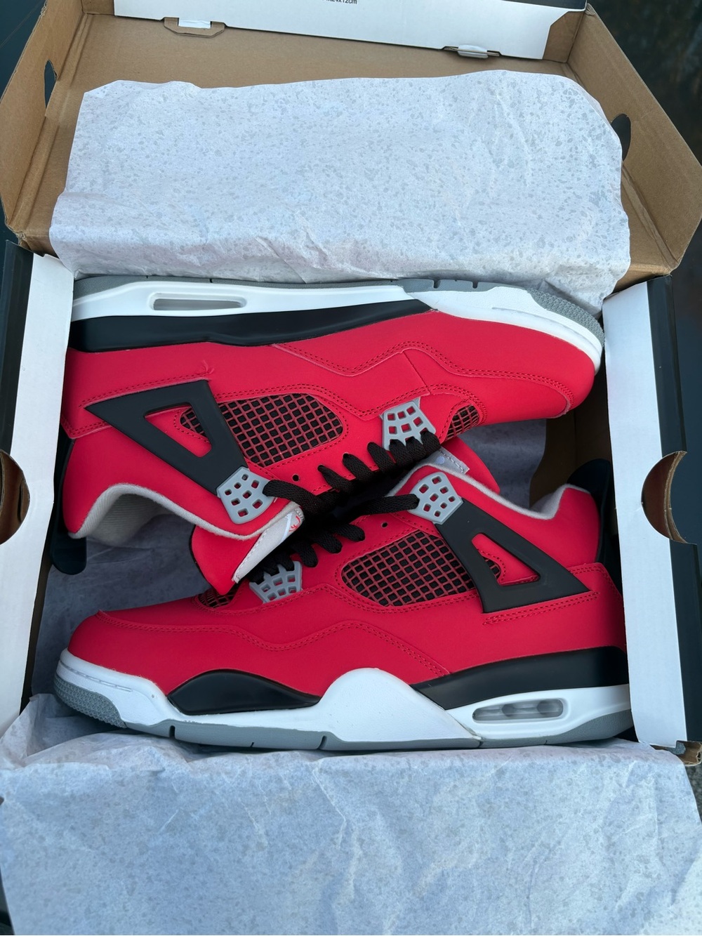 Red Jordan 4 Toro Bravos